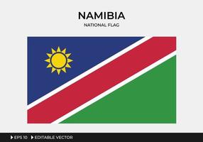 illustrazione della bandiera nazionale della namibia vettore