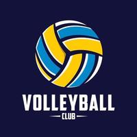 modello di logo di pallavolo vettore