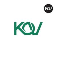 lettera kov monogramma logo design vettore