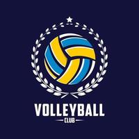 modello di logo di pallavolo vettore