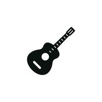 chitarra icona isolato su bianca sfondo vettore