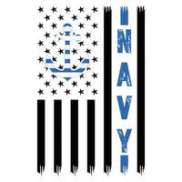 Stati Uniti d'America Marina Militare maglietta disegno, regalo Marina Militare maglietta design vettore