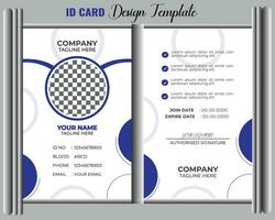 moderno id carta design modello. aziendale identità carta design. professionale dipendente id carta. vettore