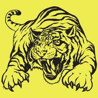 gratuito vettore colorato tigre design