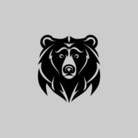 minimalista orso logo vettore