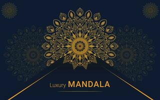 modello di progettazione mandala di lusso vettore