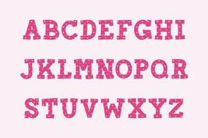 versatile collezione di dolce cuore alfabeto lettere per vario usi vettore