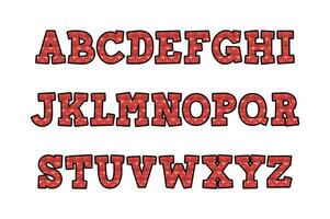 versatile collezione di baci alfabeto lettere per vario usi vettore
