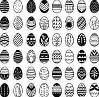 Pasqua uova vettore icone per vacanza molla, di stagione tradizionale cristianesimo illustrazione. ai generato illustrazione.