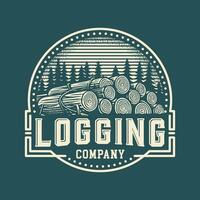legna opera retrò Vintage ▾ logo design modello.creativo distintivo per lavorazione del legno, carpenteria azienda. vettore
