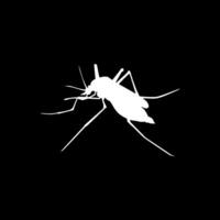zanzara silhouette, può uso per arte illustrazione pittogramma, sito web, e grafico design elemento. vettore illustrazione