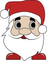 babbo natale personaggio dei cartoni animati vettore