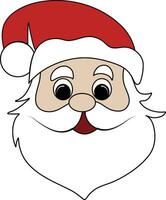 Santa Claus viso per progettazione vettore