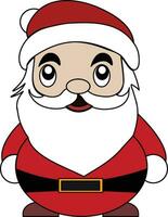 Santa Claus cartone animato personaggio design vettore