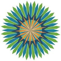 astratto colorato cerchio mandala design per decorazione e progettazione vettore