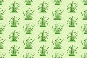 microgreens vettore senza soluzione di continuità modello. verde colore sfondo. salutare biologico cibo e primavera temi. per involucro carta, marchio, sfondo e tessile