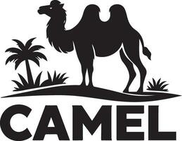 cammello logo vettore arte illustrazione, cammello logo concetto, cammello animale logo silhouette 2