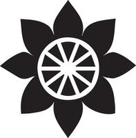 minimo fiore icona vettore arte illustrazione nero colore bianca sfondo 10
