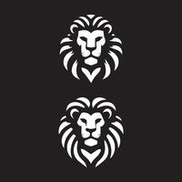 insieme del logo del leone. collezione di design premium. illustrazione vettoriale