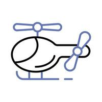 Scarica Questo elegante icona di elicottero giocattolo, pronto per uso vettore