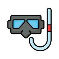 meravigliosamente design vettore di lo snorkeling maschera nel moderno stile, facile per uso icona