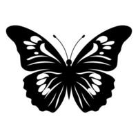 farfalla nero icona isolato su bianca sfondo vettore