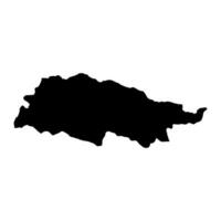 tala regione carta geografica, amministrativo divisione di Kirghizistan. vettore illustrazione.