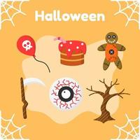 illustrazione vettoriale di halloween per la stagione di halloween