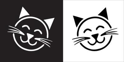 illustrazione vettore grafica di gatto viso icona