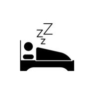 dormire qualità concetto linea icona. semplice elemento illustrazione. dormire qualità concetto schema simbolo design. vettore