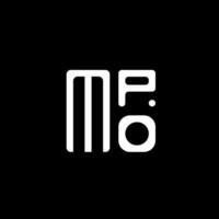 mpo lettera logo vettore disegno, mpo semplice e moderno logo. mpo lussuoso alfabeto design
