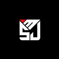 msj lettera logo vettore disegno, msj semplice e moderno logo. msj lussuoso alfabeto design