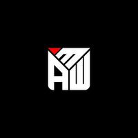 maw lettera logo vettore disegno, maw semplice e moderno logo. maw lussuoso alfabeto design