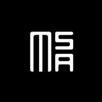 msa lettera logo vettore disegno, msa semplice e moderno logo. msa lussuoso alfabeto design