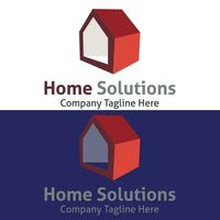vettore logo per vero tenuta casa soluzioni quello è un' casa soluzione.