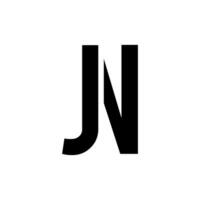 j n logo monogramma design illustrazione vettore