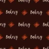 forno senza soluzione di continuità modello con cioccolato e lettering vettore