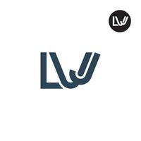 lettera lv monogramma logo design vettore