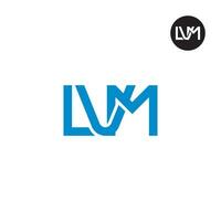 lettera lvm monogramma logo design vettore