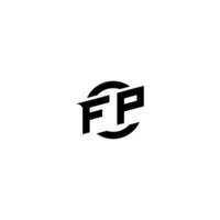 fp premio esport logo design iniziali vettore