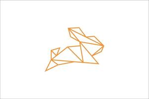 coniglio origami è molto adatto e adatto per vario design esigenze come come aziendale promozione disegni, id carte, infografica, sociale media messaggi, e altri. vettore
