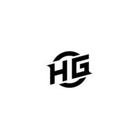 hg premio esport logo design iniziali vettore
