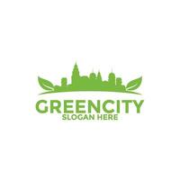 verde città logo icona , bene città logo vettore modello