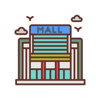 shopping mallicon nel vettore. illustrazione vettore