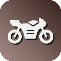 motociclo vettore glifo pendenza sfondo icona per personale e commerciale uso.