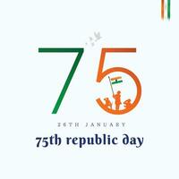 indiano repubblica giorno, 26 gennaio, vettore, illustrazione, celebrazione, manifesto, fiore, esercito, India, felice, bandiera, saluto carta, striscione, inviare design. vettore