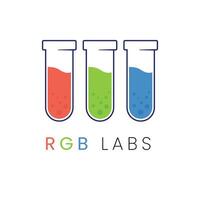 rgb test tubo oggetto laboratorio semplice scienza logo, prendere in considerazione incorporare un' stilizzato, pulito e minimalista design vettore