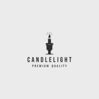 candela logo Vintage ▾ vettore illustrazione modello icona grafico design