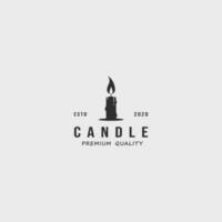 candela logo Vintage ▾ vettore illustrazione modello icona grafico design