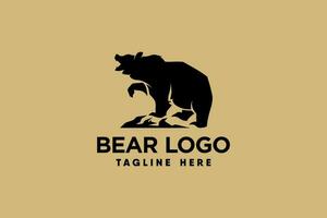 orso logo vettore con moderno e pulito silhouette stile